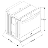Horno de pared inteligente individual de 5,0 pies cúbicos con Air Fry
