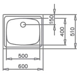 Poceta De Sobreponer Teka 60cm