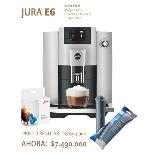 MAQUINA DE CAFÉ JURA E6 + FILTRO + SMART CONNECT