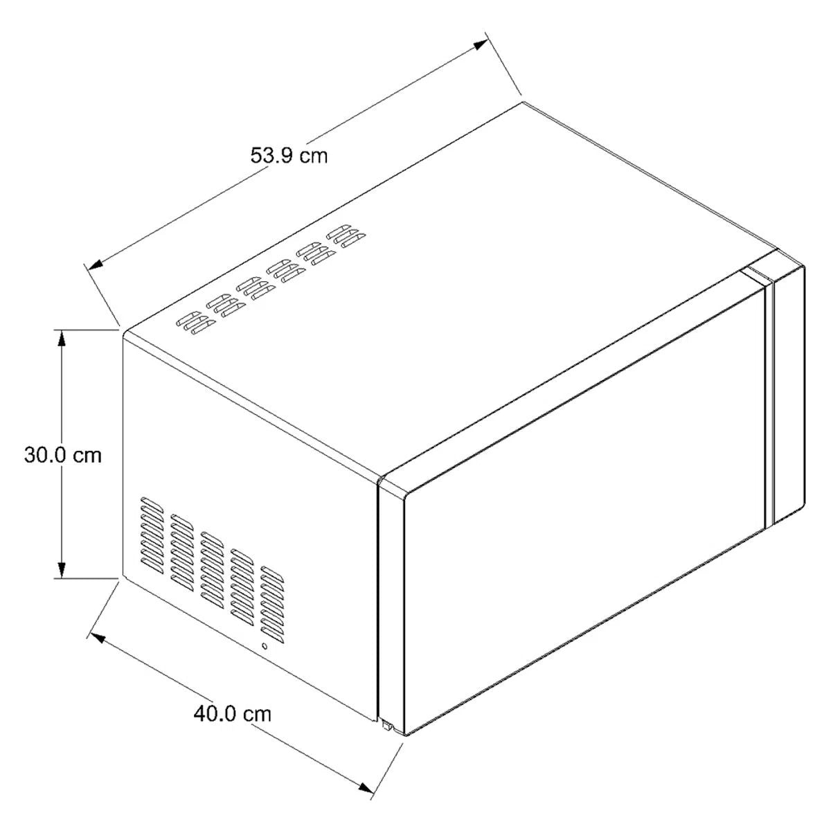 Microondas Whirlpool de mesa 30Lts-Negro