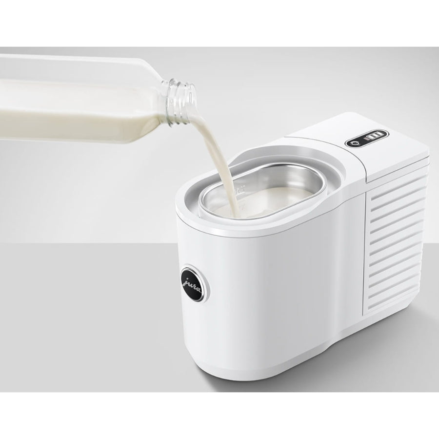 Maquina De Café Automatica Jura E8 Blanca + Nevera Cool Control Jura Color Blanco