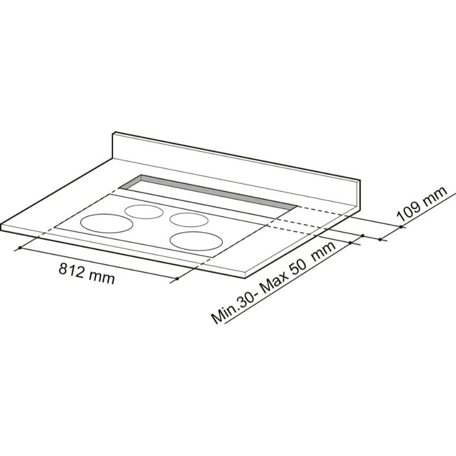 Campana DownDraft Fabula Ev8+ Faber Color Negro 90cm