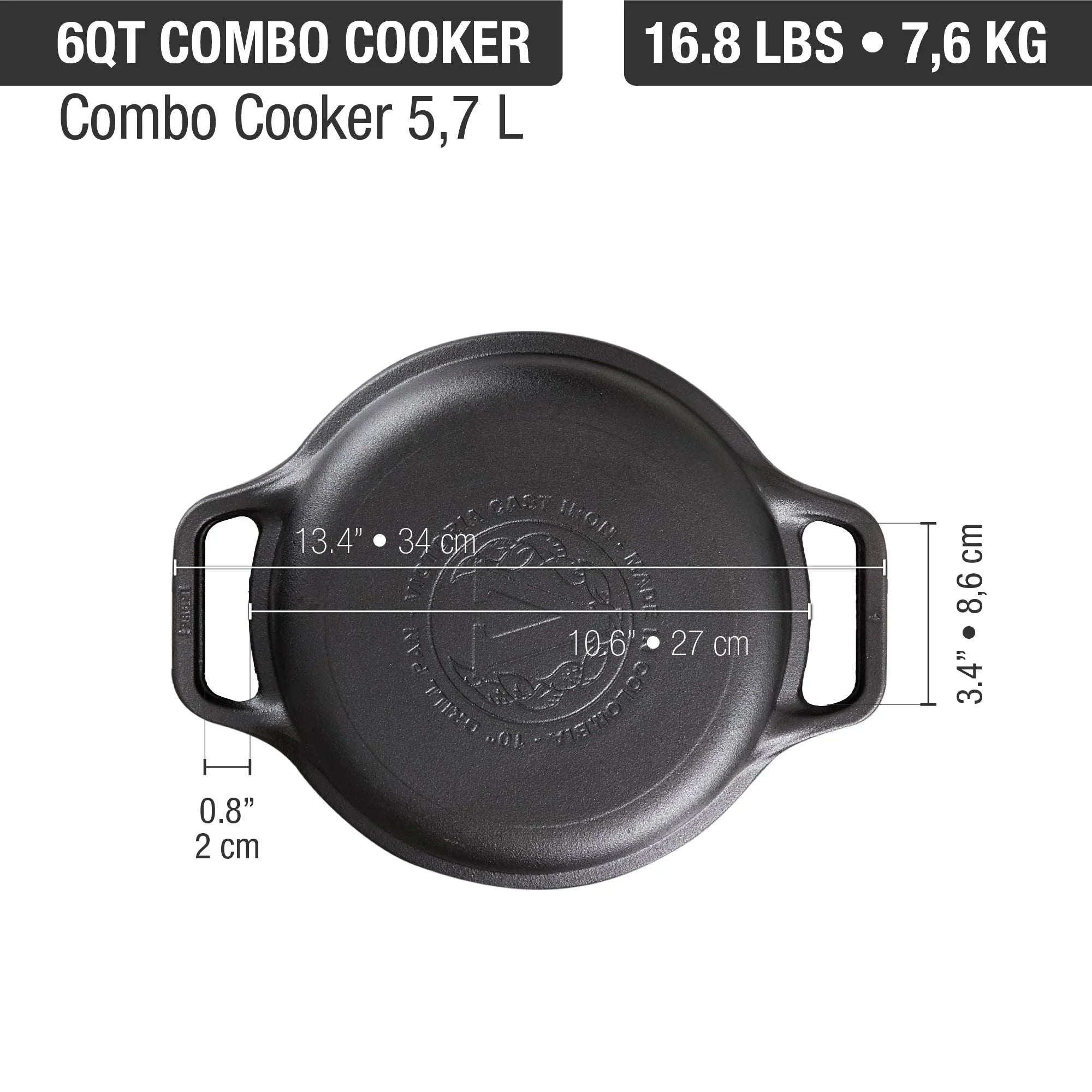 Combo Cooker Multi-Uso  5,7 L / 6QT Esmaltado
