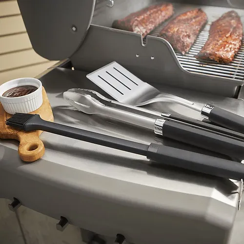 Set WEBER De Espátula, Pinza y Brocha