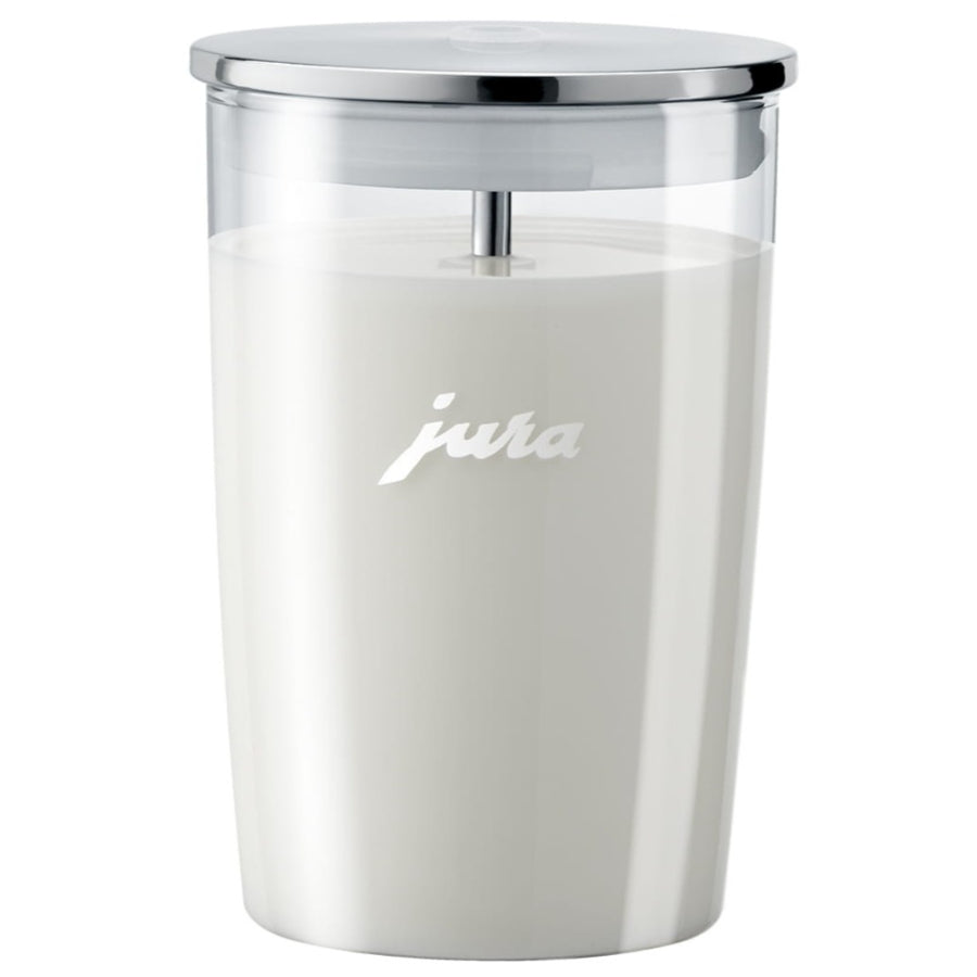 COMBO JURA, Maquina De Café E6 Color Platino + Recipiente De Cristal Para Leche 0.5Lts