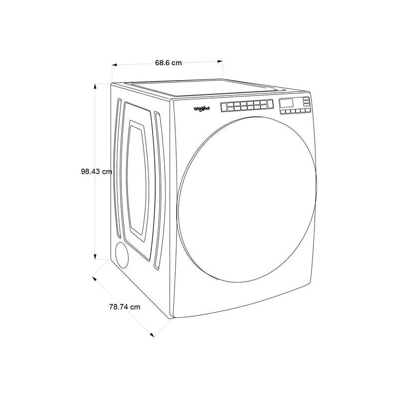 Secadora Whirlpool Carga Frontal A Gas 23kg