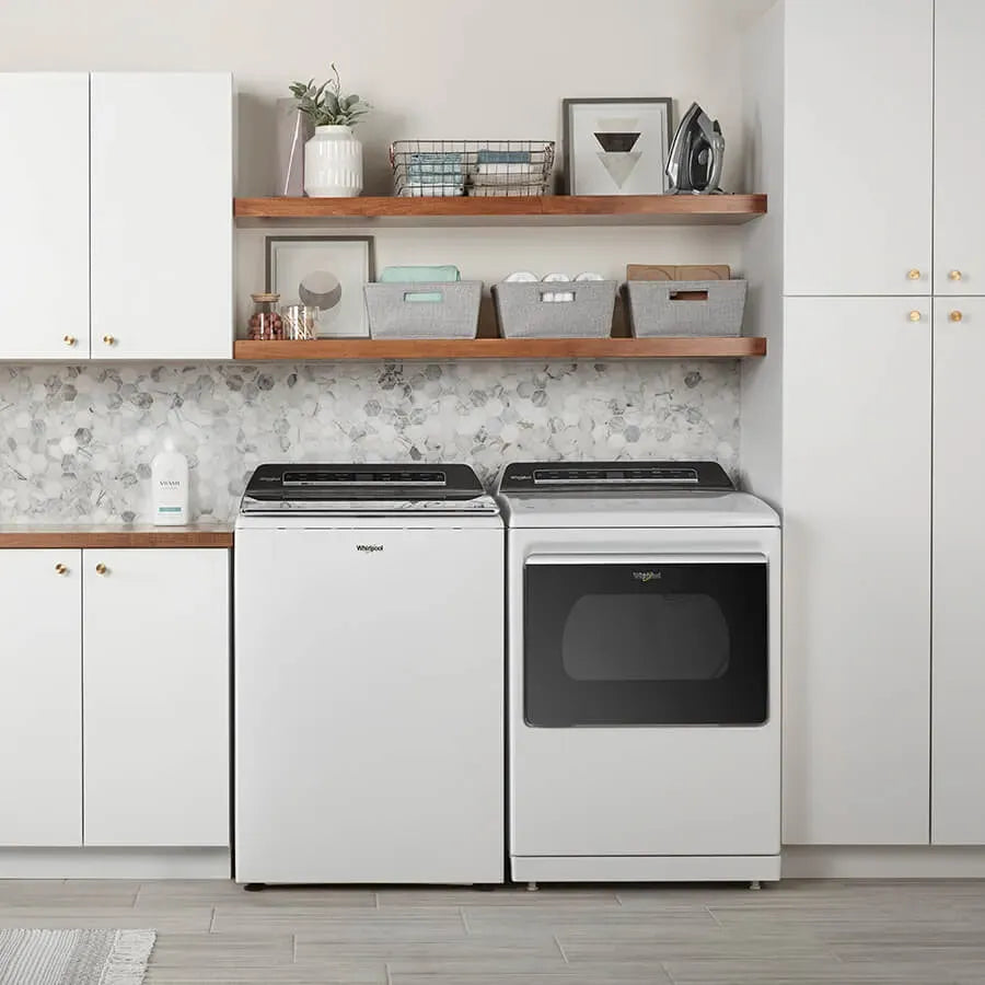 Secadora Inteligente Smart Carga Superior A Gas Whirlpool Color Blanco 28Kg