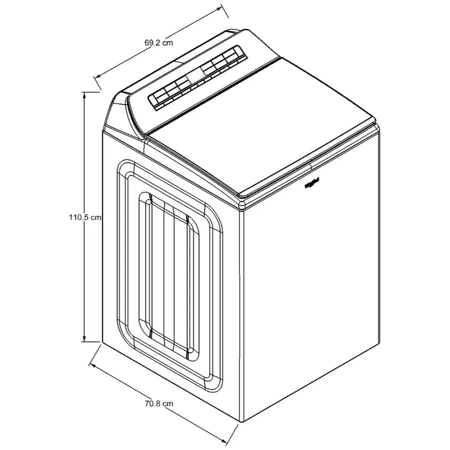 Lavadora Inteligente Smart Carga Superior Whirlpool Color Blanco 27Kg