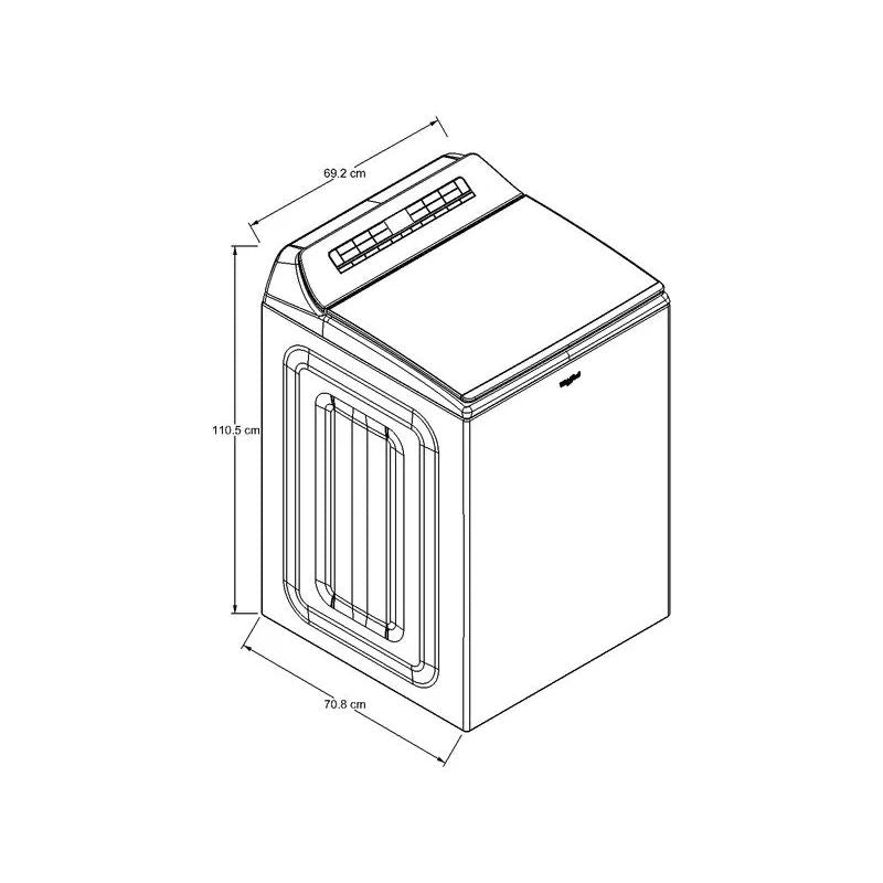 Lavadora Whirlpool Carga Superior Con Agitador 2 en 1 Removible 28kg