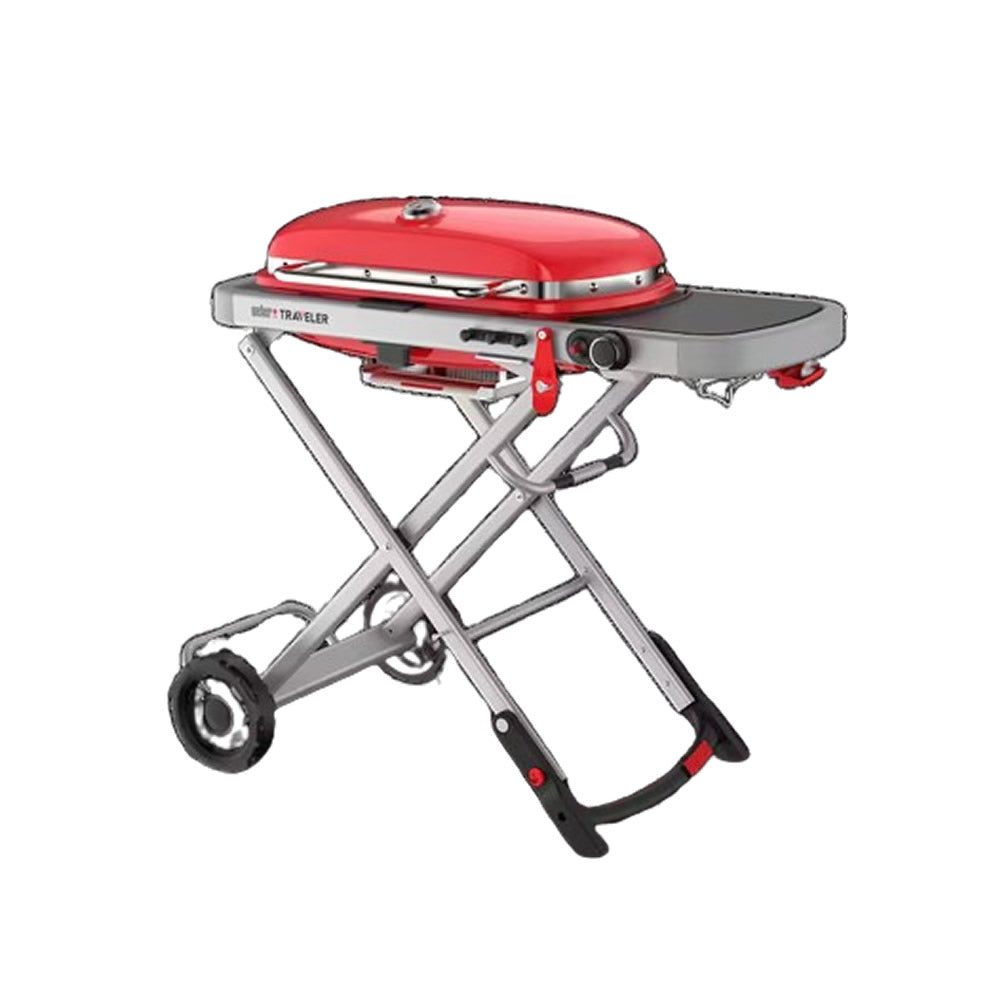 Asador portátil de gas Weber Traveler Rojo