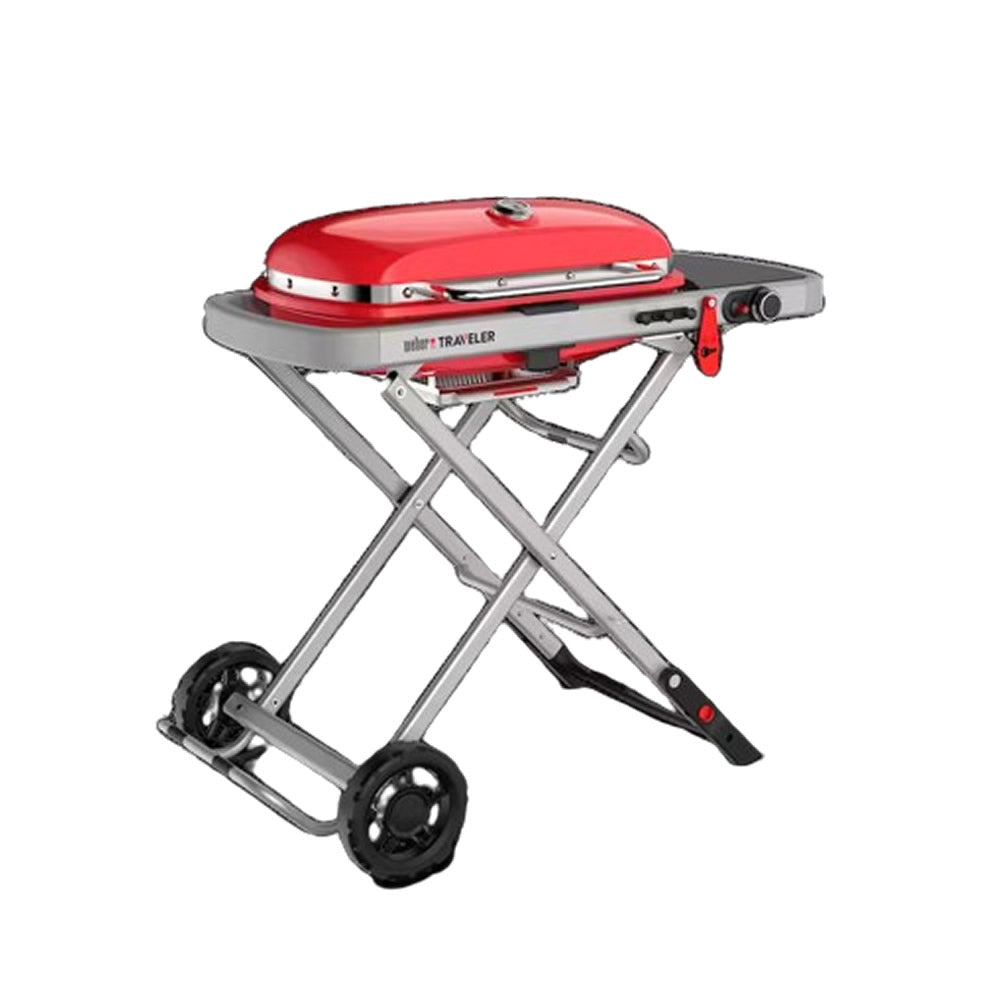 Asador portátil de gas Weber Traveler Rojo