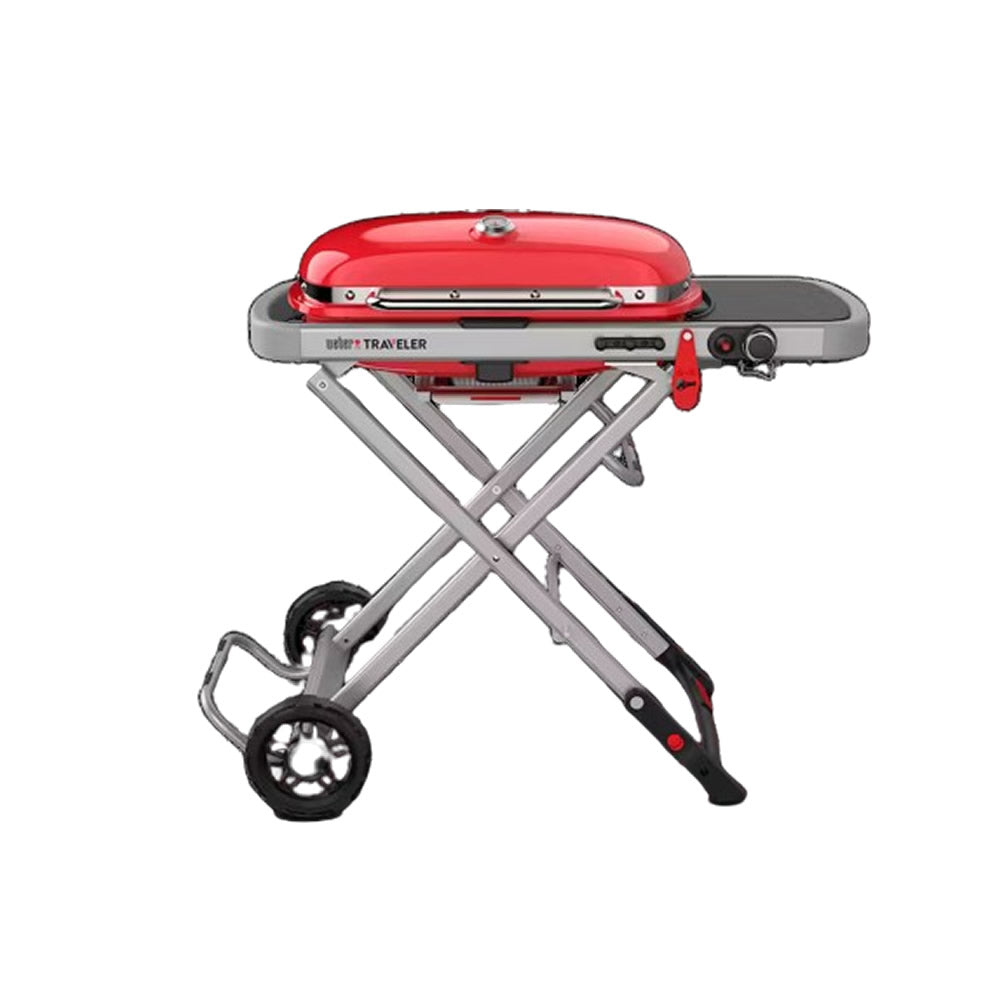 Asador portátil de gas Weber Traveler Rojo