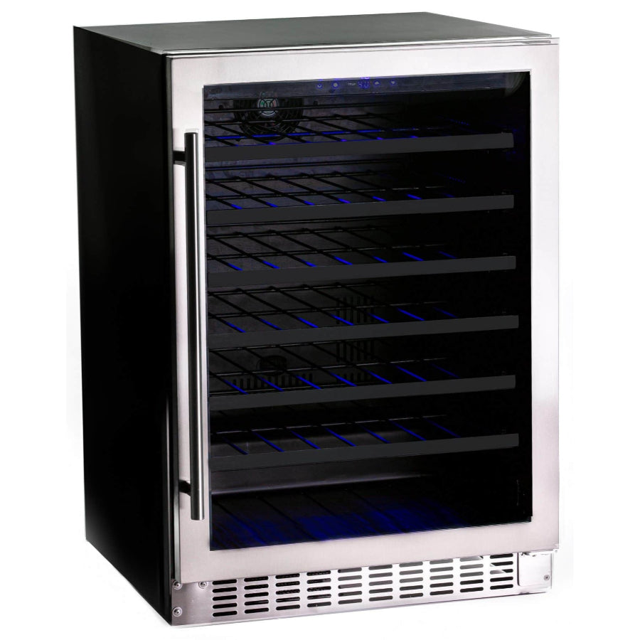 Cava de vino con puerta de vidrio Azure 24" - 54 botellas