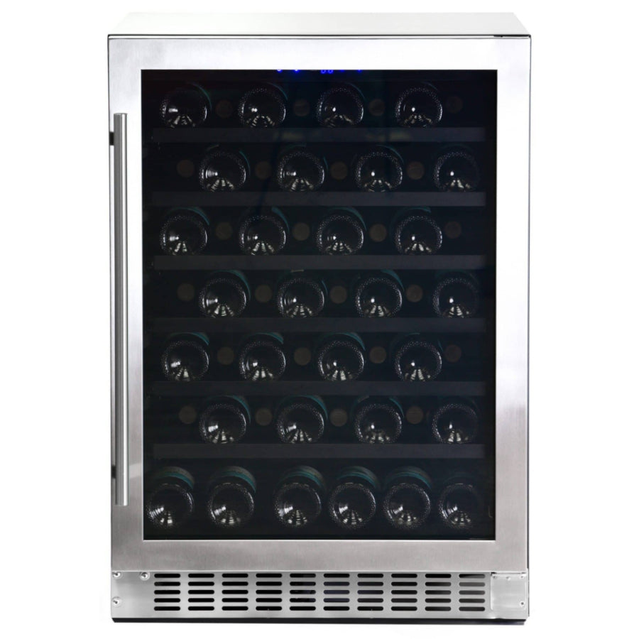 Cava de vino con puerta de vidrio Azure 24" - 54 botellas