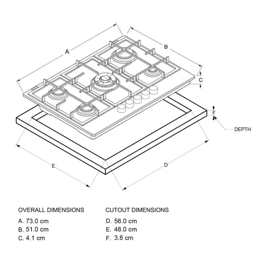 Estufa a Gas Whirlpool 30" - 73cm