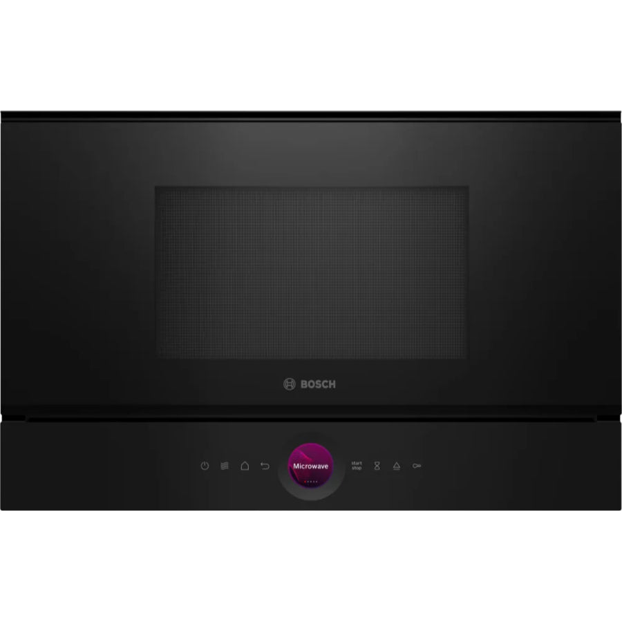 Horno Microondas Empotrable Con Grill Serie 8 Bosch Color Negro 60cm