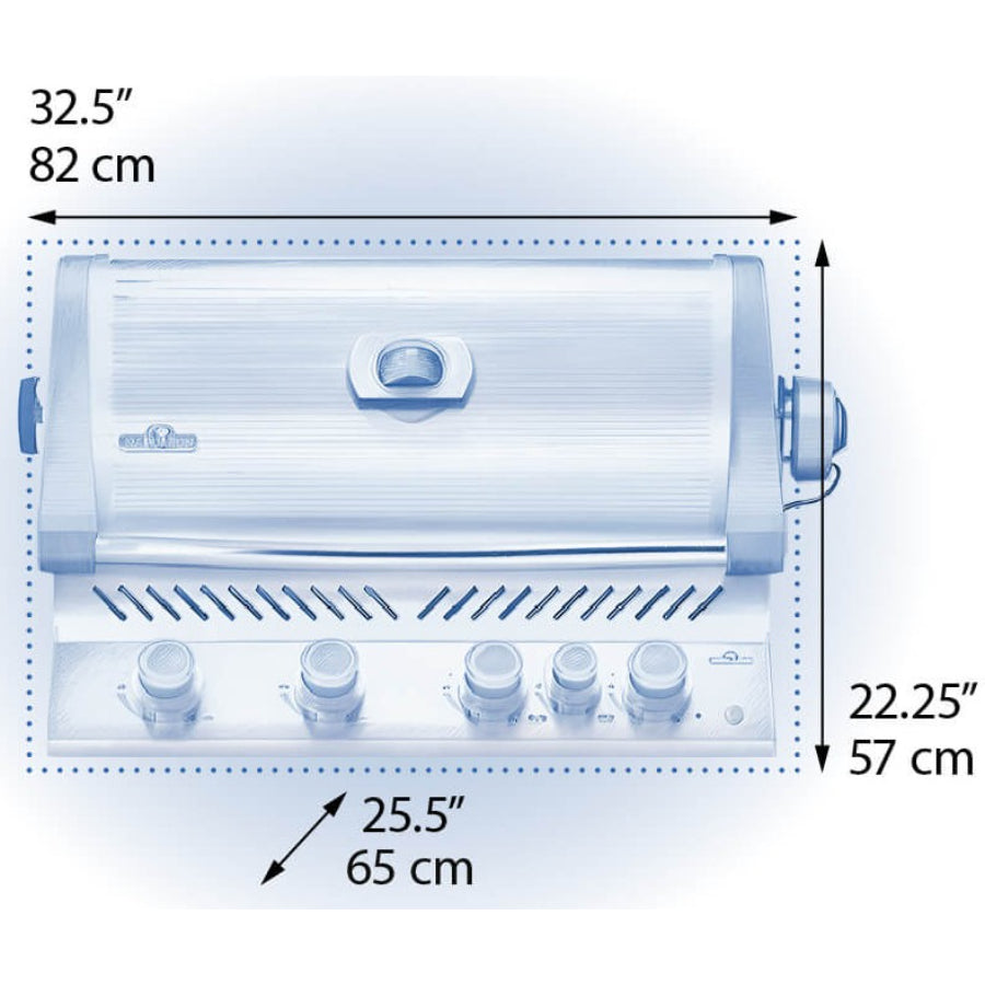 Asador Prestige 500 Empotrable A Gas Propano Napoleón