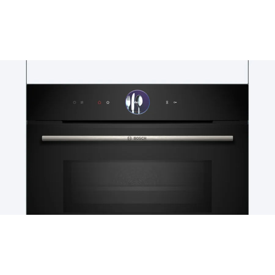 Horno compacto con microondas Bosch Serie 8 de 60 x 45 cm Negro