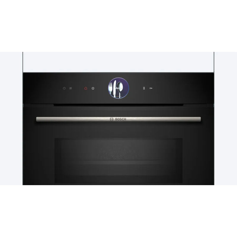 Horno compacto con microondas Bosch Serie 8 de 60 x 45 cm Negro