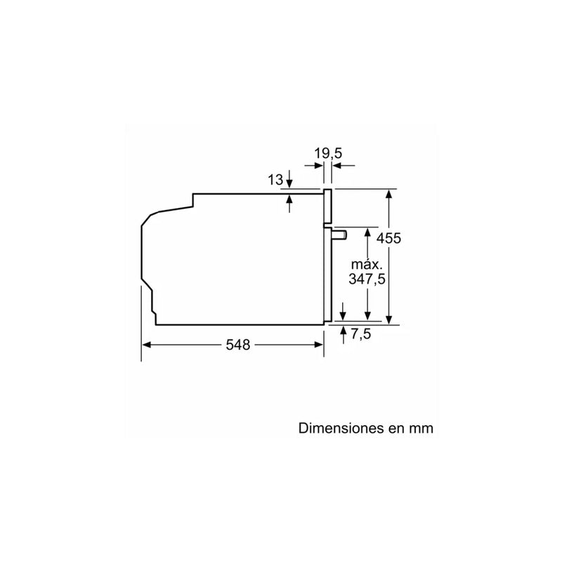 Horno compacto con microondas Bosch Serie 8 de 60 x 45 cm Negro