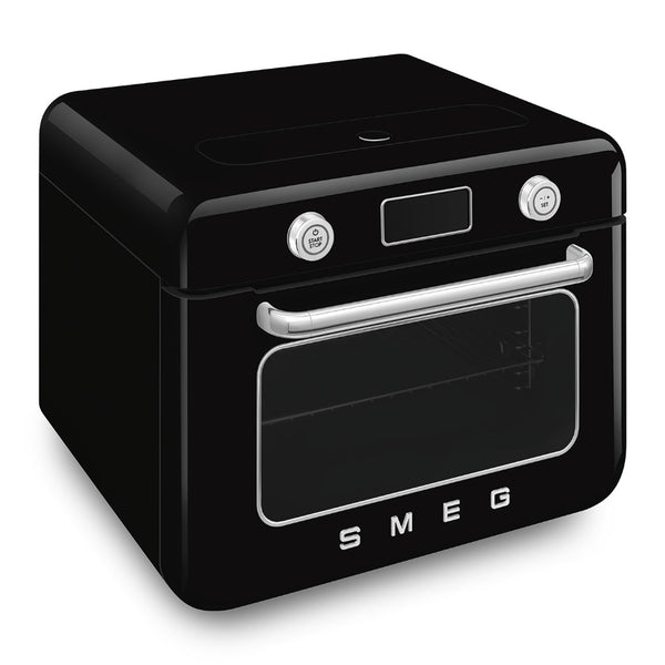 Horno smeg combi de mesa de conveccion y vapor color negro