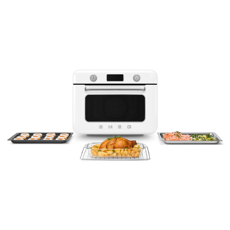 Horno smeg combi  de mesa de conveccion y vapor color Blanco