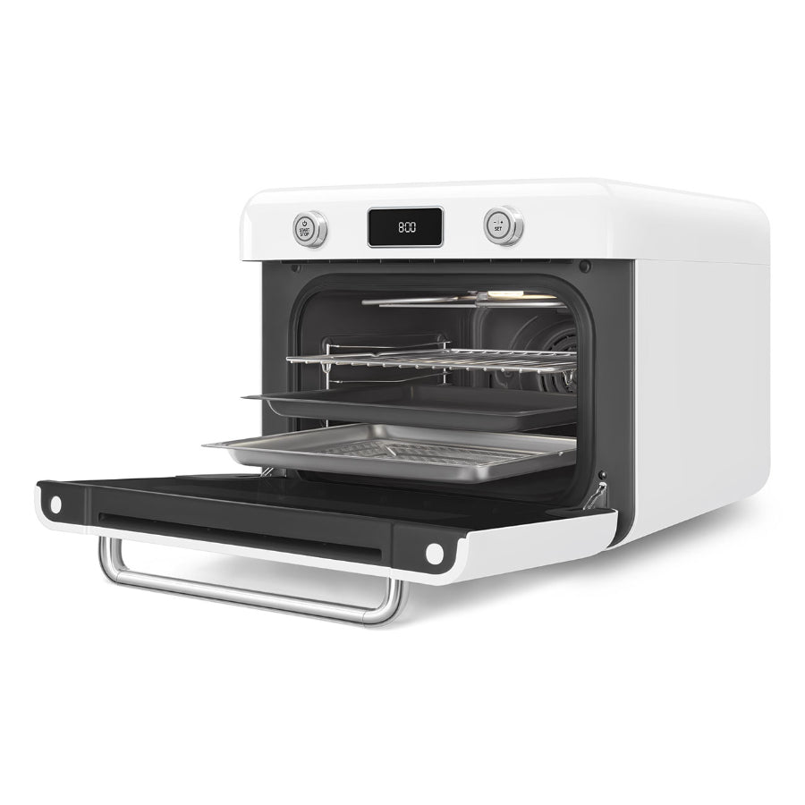 Horno smeg combi  de mesa de conveccion y vapor color Blanco