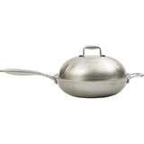 Sarten WOK en Acero inoxidable para uso en quemador de alta potencia.