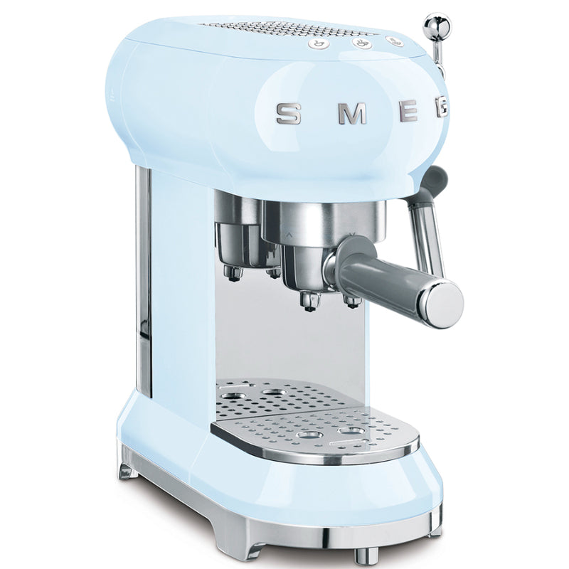 MAQUINA DE CAFE ESPRESSO SMEG AZUL PASTEL ECF01