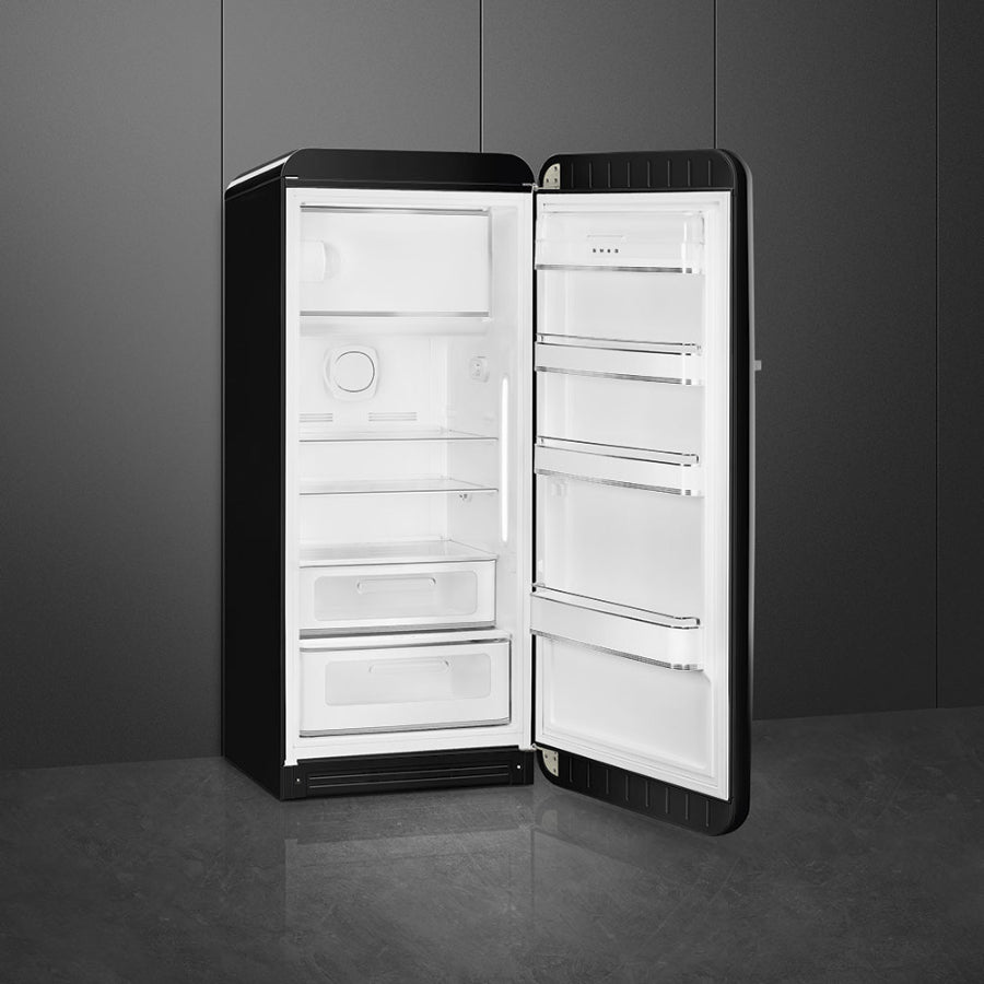 Refrigerador con congelador superior Smeg - Negro