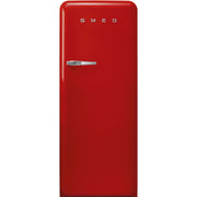 Refrigerador con congelador superior color rojo -Smeg