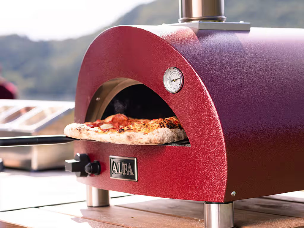 Horno de Pizza Moderno Portable Gas  Alfa Forni Color Rojo