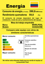 Cubierta A Gas Whirlpool Vitroceramica 60cm