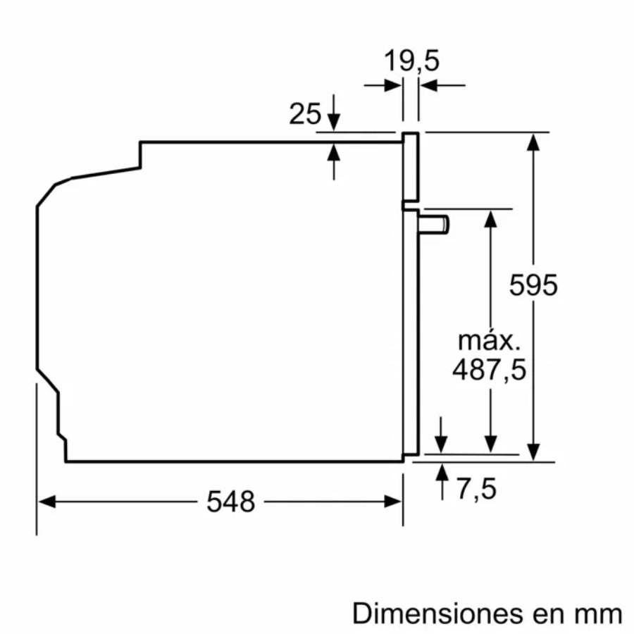 Serie 6 Horno 60 x 60 cm Acero inoxidable