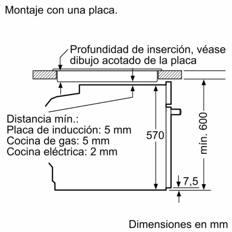 Serie 6 Horno 60 x 60 cm Acero inoxidable
