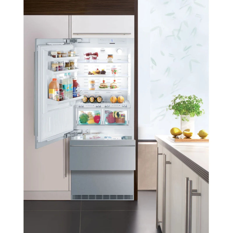 REFRIGERADOR / CONGELADOR Liebherr CON MAQUINA DE HIELO BISAGRA IZQUIERDA 30" - 76cm