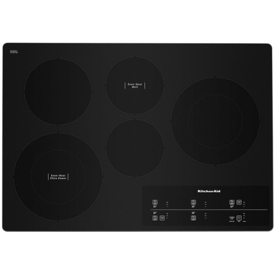 Encimera Eléctrica Touch Even-Heat™ 5 Zonas de Cocción KitchenAid 30” Color Acero Inoxidable