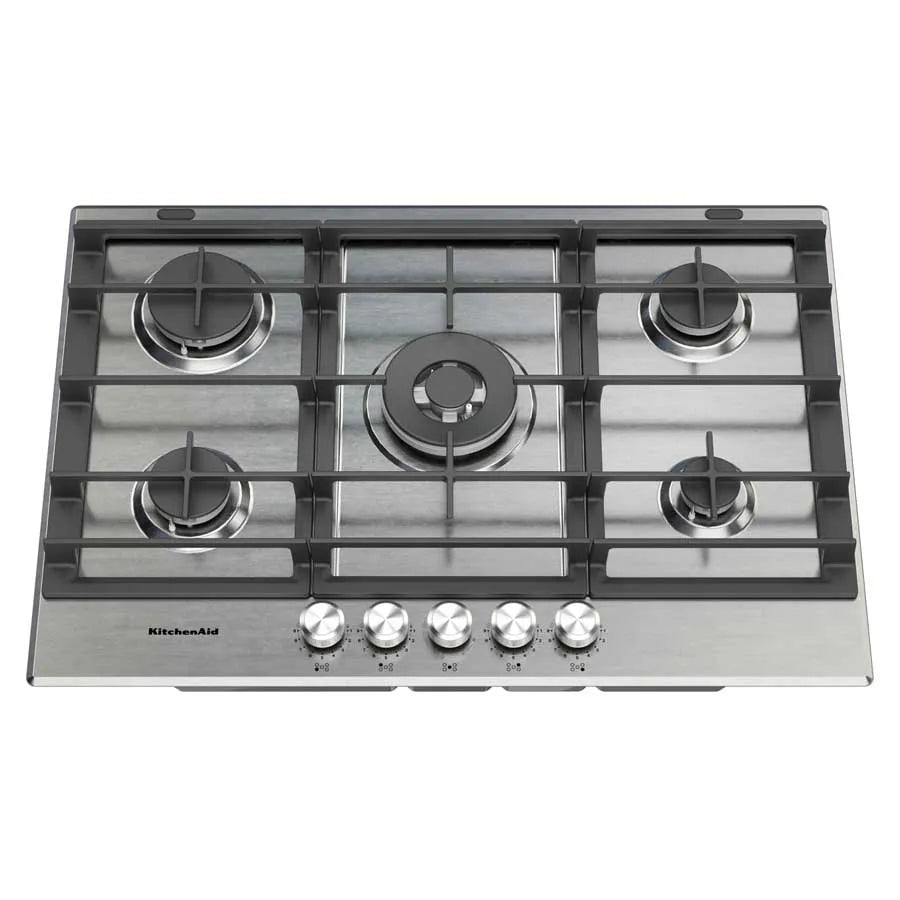 Estufa a Gas Inteligente Con Sensor De Cocción Avanzado KitchenAid 30” Color Gris
