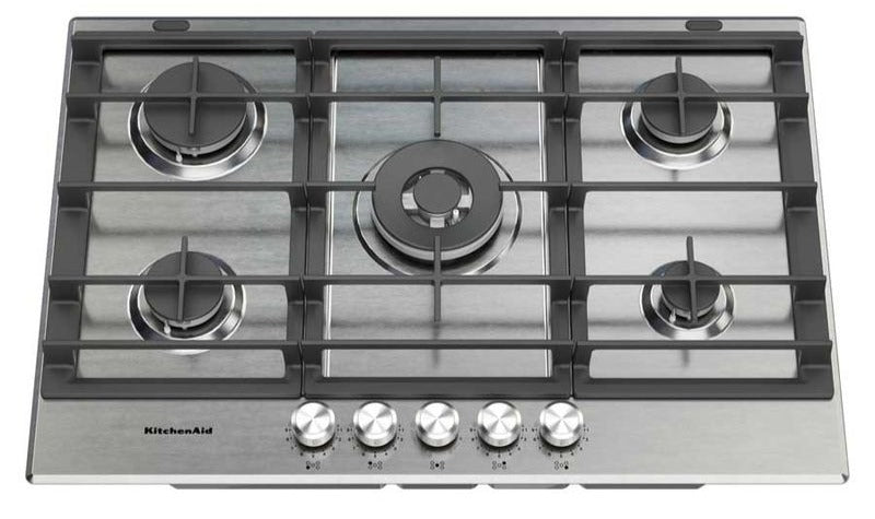Cubierta De Gas Inteligente Con Sensor De Cocción Avanzado KitchenAid 30” Color Gris