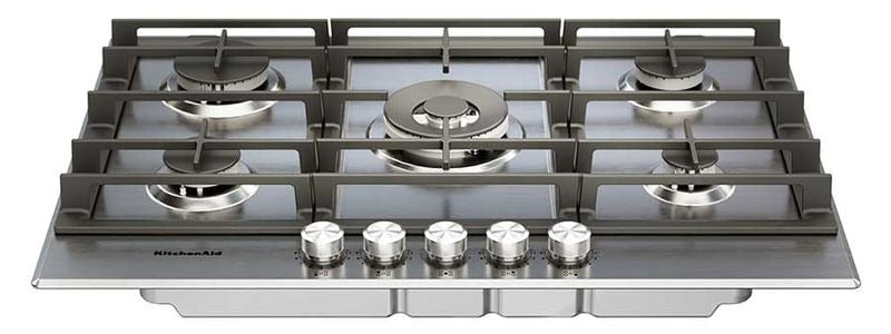 Cubierta De Gas Inteligente Con Sensor De Cocción Avanzado KitchenAid 30” Color Gris