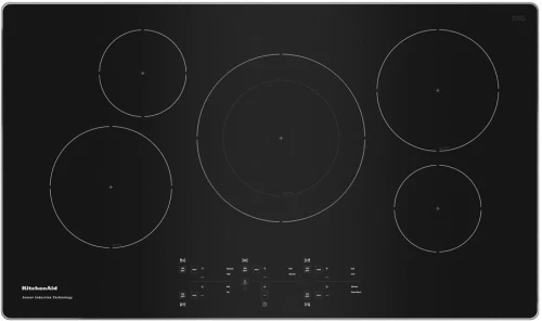 Cubierta de inducción kitchenaid con sensor de 5 elementos y 36 pulgadas