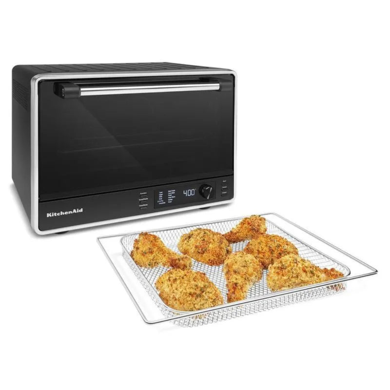 Horno de Mesa kitchenaid Doble Convección con Air Fry 28 L Negro Mate