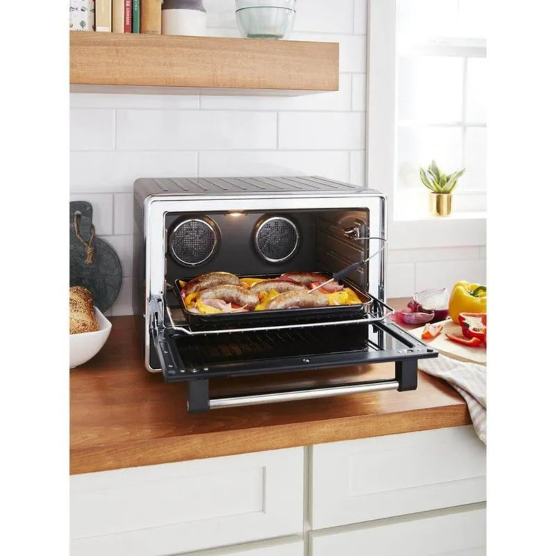 Horno de Mesa kitchenaid Doble Convección con Air Fry 28 L Negro Mate