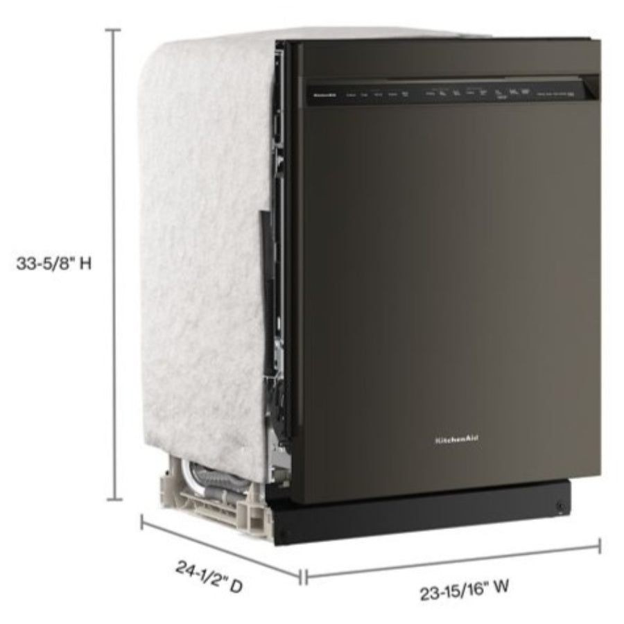 Lavavajillas 360° Max Jets™ Con Tercer Estante y Sistema ProDry KitchenAid 24" Color Mineral Negro