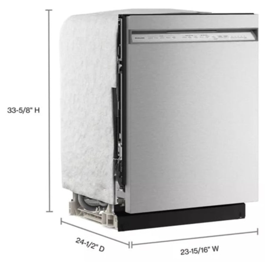 Lavavajillas 360° Max Jets™ Con Tercer Estante y Sistema ProDry KitchenAid 24" Acabado PrintShield™ Acero inoxidable