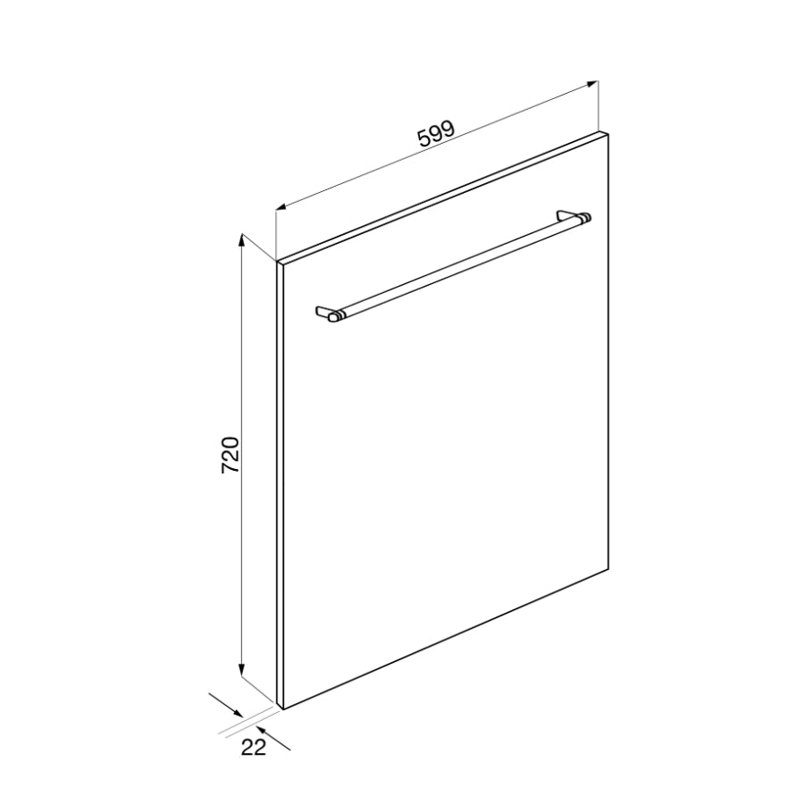 Panel Para Lavavajillas Smeg - KIT6CX