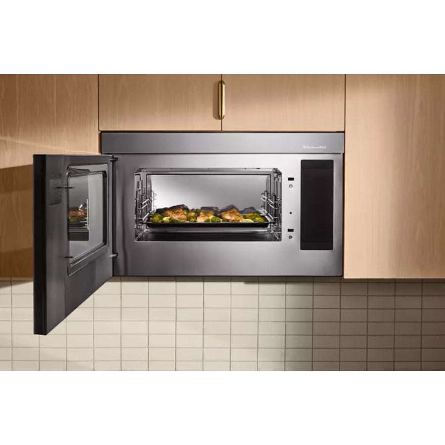 Horno Microondas Multifunción Empotrable KitchenAid 30" Acabado PrintShield™ Acero inoxidable