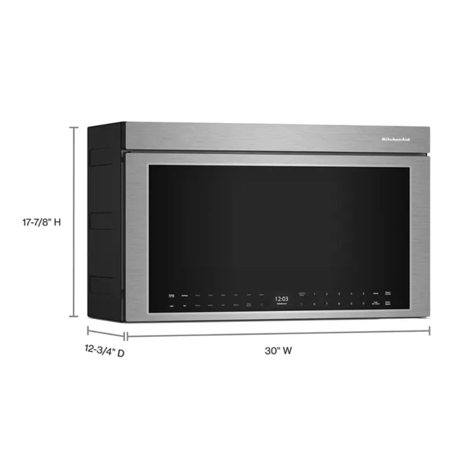 Horno Microondas Multifunción Empotrable KitchenAid 30" Acabado PrintShield™ Acero inoxidable