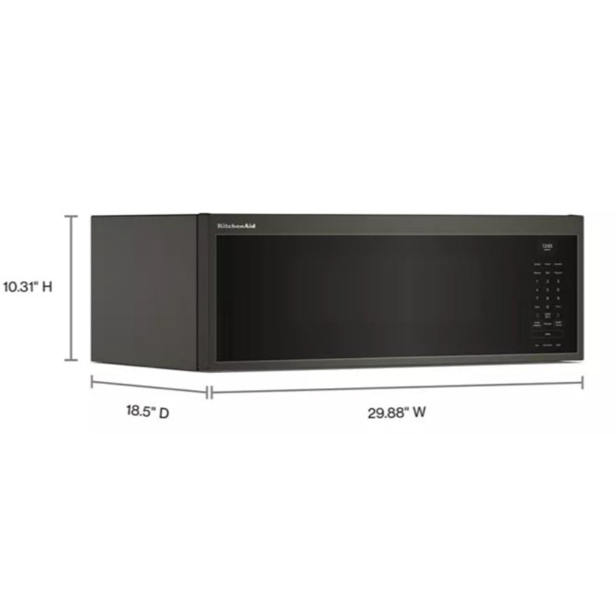 Microondas Con Campana Doble Ventilador KitchenAid 30" Color Negro