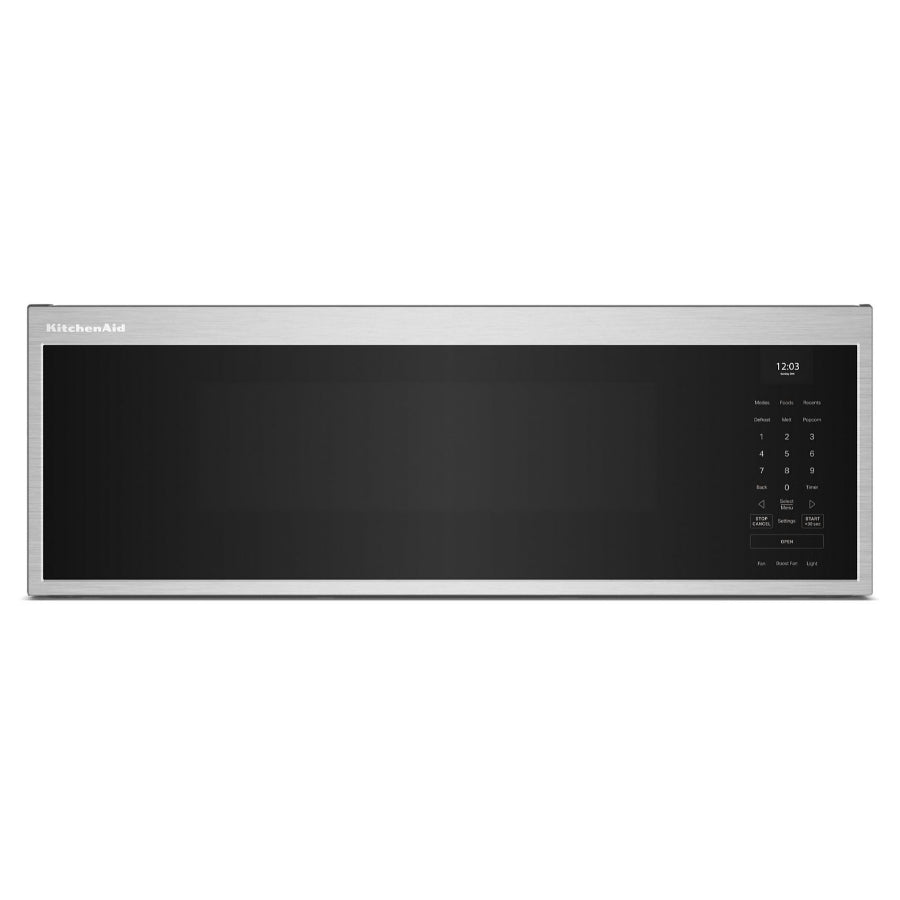 Microondas Con Campana Doble Ventilador KitchenAid 30" Acabado PrintShield™ Acero inoxidable